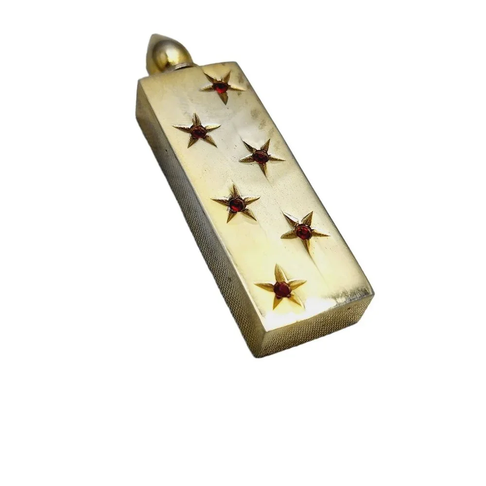 Vintage Signed Petite by Cotter Rhinestone Perfume Bottle (A818) - Picture 4 of 7